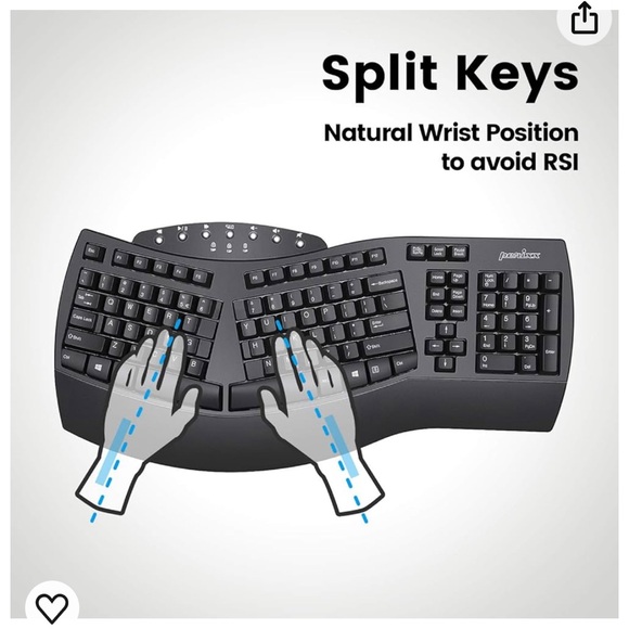 Perixx Periboard-612 wireless ergonomic split keyboard ⌨️ - Picture 4 of 9